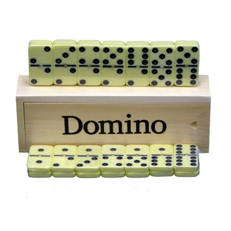 Domino gross, 4,8x2,3 cm,Box 19x7 cm