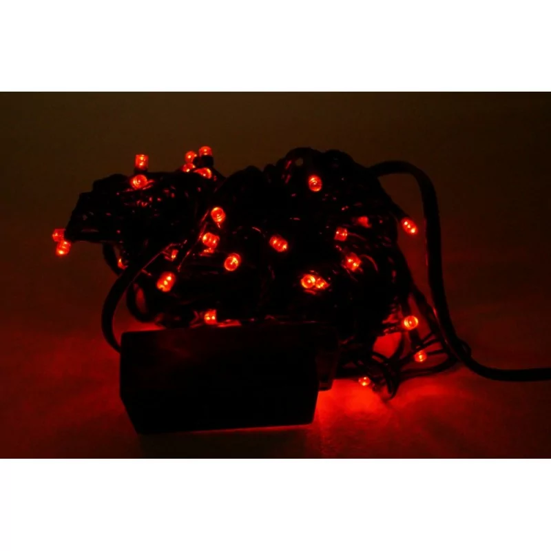 LED Lichterkette rot 8m