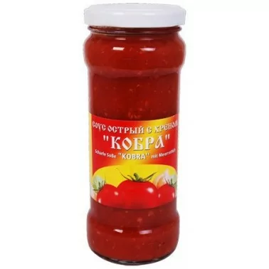 Острый томатный соус с чесноком и хреном "Кобра" 280 г