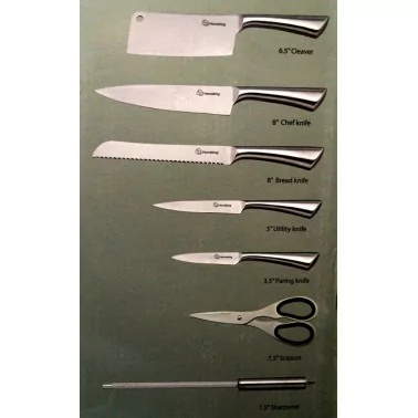 Набор ножей, 8 штук и ножницы