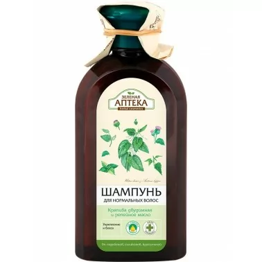 Shampoo Grüne Apotheke Für normales Haar Brennnessel- und Klettenöl 350 ml