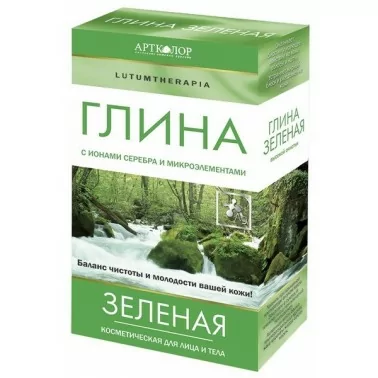 Kosmetische Mineralerde Lehm Pulver grün, 100 g