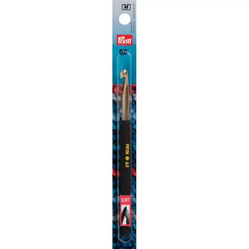 Крючок для вязания 14 см, Ø 6,00 мм
