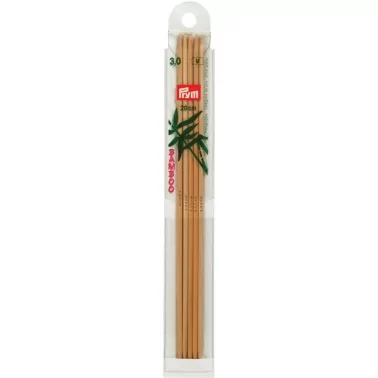 Strumpfstricknadeln Bambus 20 cm, Ø 3,00 mm