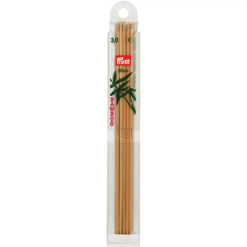 Спицы для вязания Бамбук 20 см, Ø 3,00 мм