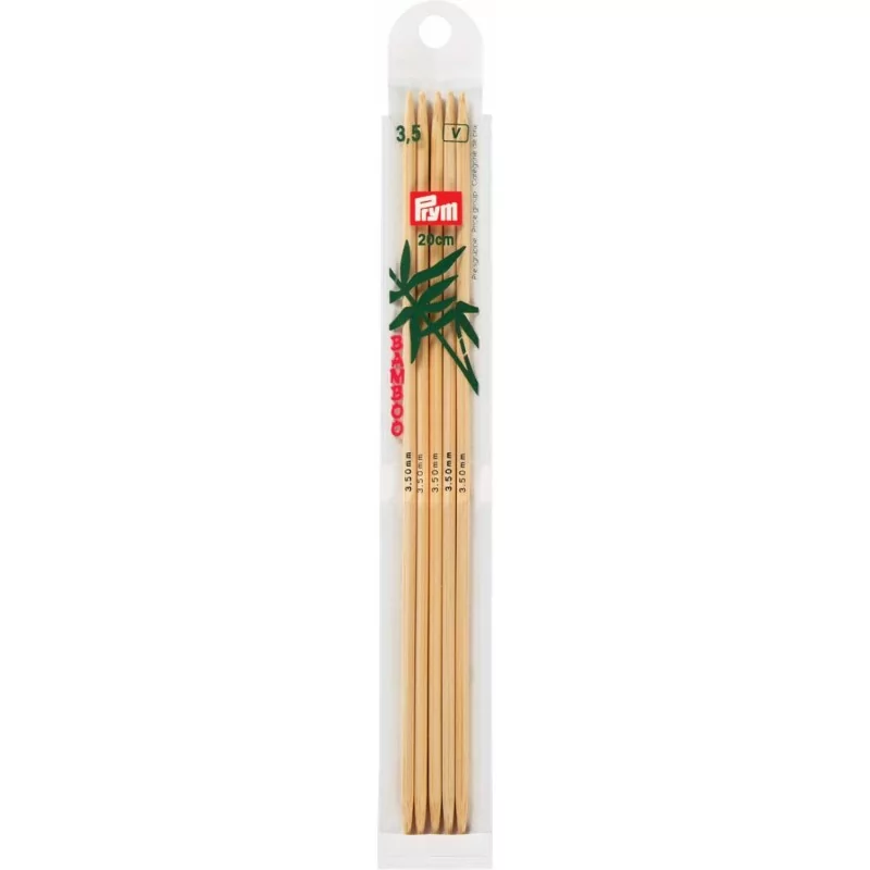 Спицы для вязания Бамбук 20 см, Ø 3,50 мм