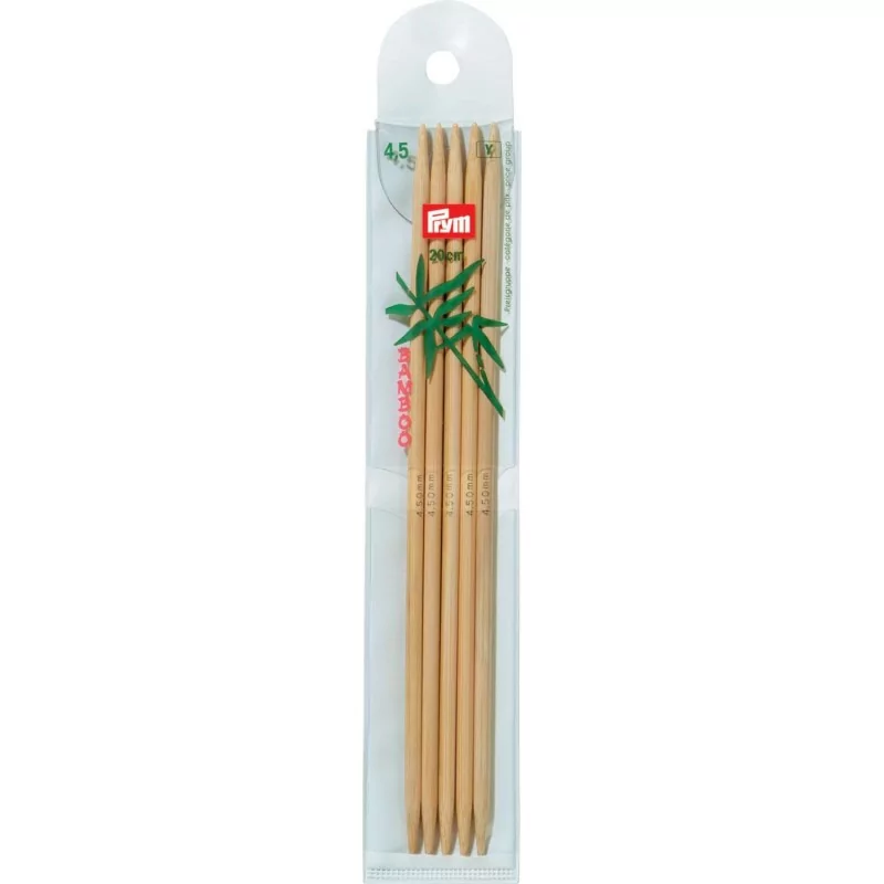 Спицы для вязания Бамбук 20 см, Ø 4,00 мм