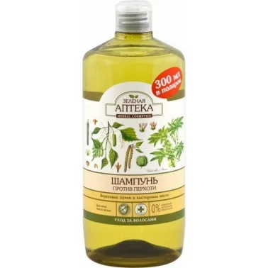 Shampoo Grüne Apotheke Antischuppen Birkenknospen und Rizinusöl 1000 ml