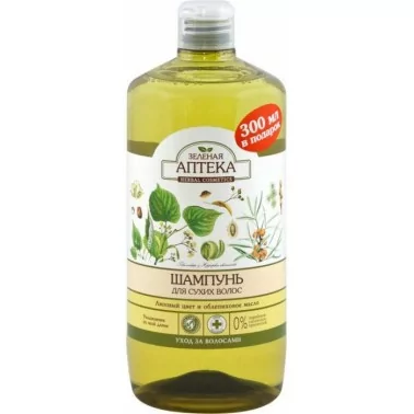 Shampoo Grüne Apotheke Für trockenes Haar Lindenblüte und Sanddornöl 1000 ml