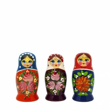 Матрёшка "Россияночка" (M3) 7 см, различные цвета и мотивы
