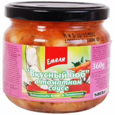 Емеля "Вкусный боб" в томатном соусе 350g
