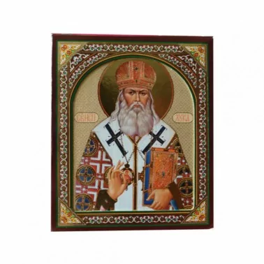 Ikone (Holz), in Kartonbox, "S. Luka", 10x12 cm