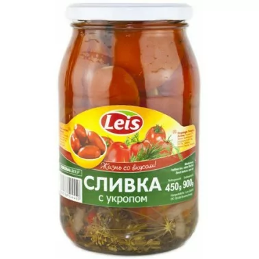 Tomaten "Slivka" mariniert mit Dill 1L