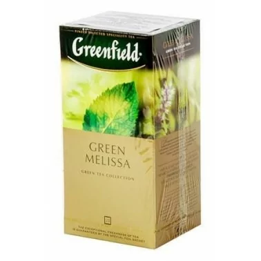 Чай зелёный Мелисса Greenfield 25 пакетиков по 1,5 г.
