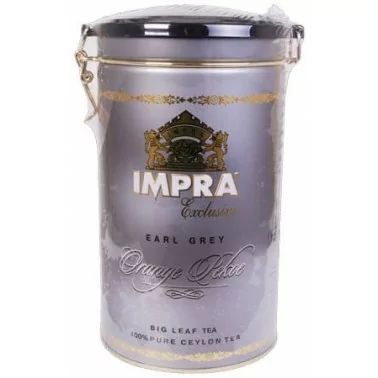 Чай цейлонский Эрл Грей IMPRA 250 г железная банка