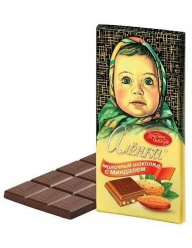 Milchschokolade Alönka mit Mandeln 90g