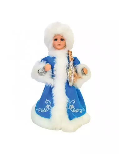 Figur Schneemädchen hellblau 35cm